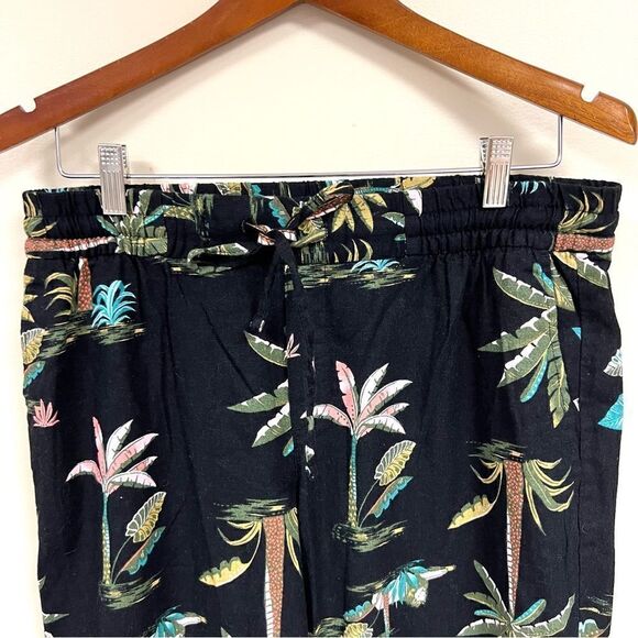 š OldāNavyālinenāblendĀ tropicalāprintāpants.āāSizeāM - Picture 2 of 6